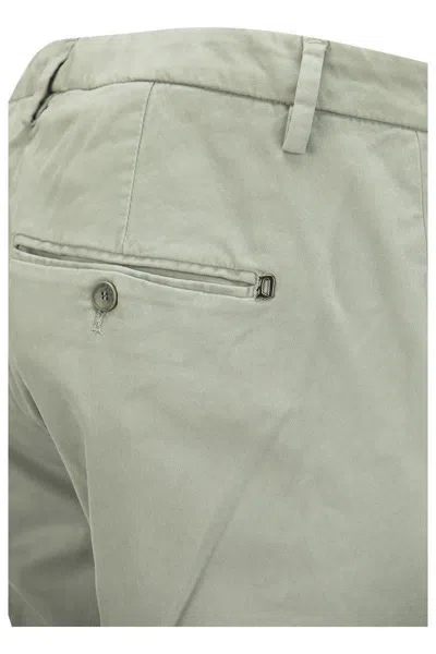 Dondup Gaubert Cotton Chino Trousers In Grey