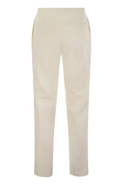 Fabiana Filippi Cotton Gabardine Trousers In White