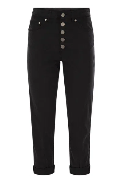 DONDUP DONDUP KOONS - LOOSE-FITTING JEANS IN LYOCELL AND STRETCH COTTON 