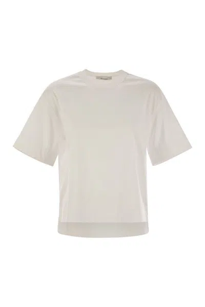 Max Mara Crewneck Short-sleeved T-shirt  In White