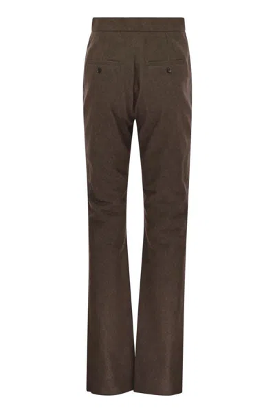 Max Mara Galizia Denim Trousers In Brown