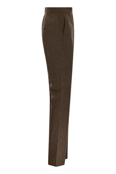 Max Mara Galizia Denim Trousers In Brown