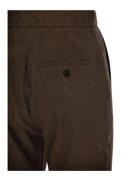 Max Mara Galizia Denim Trousers In Brown