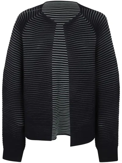 Issey Miyake Circle Knit Cardigan Clothing In Black