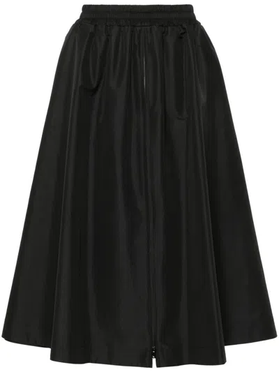 Golden Goose Circle Skirt In Nylon In Black