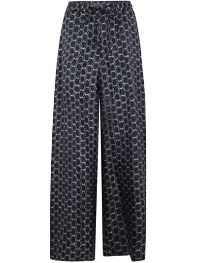 Shop Pierre-louis Mascia Wide Leg Trouser Aloe In Multicolour