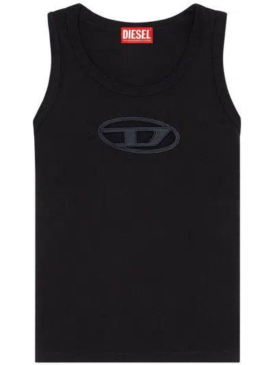 Diesel Black T-lynys-od Tank Top In Black