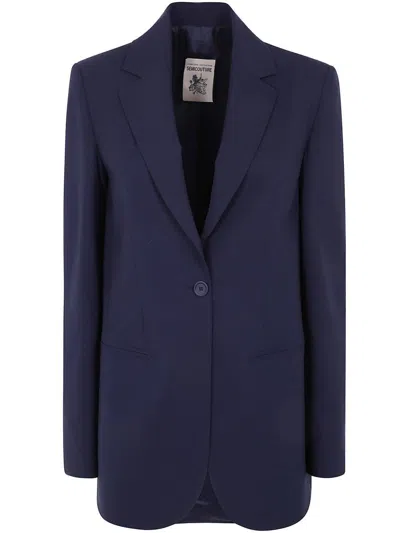 Semicouture Ebony Jacket Clothing In Blue
