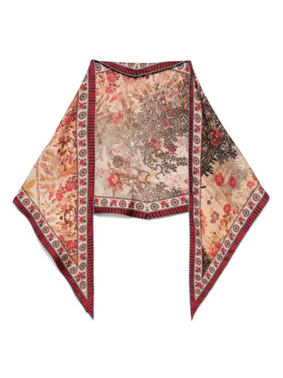 Pierre-louis Mascia Scarf Aloeuw Cm 65x120 Accessories In Multicolour