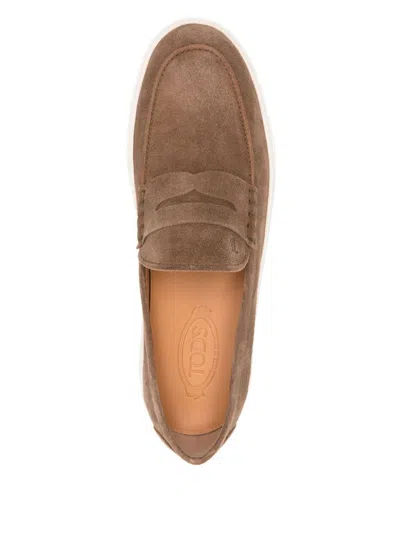 Tod's Sporty Loafer In Brown