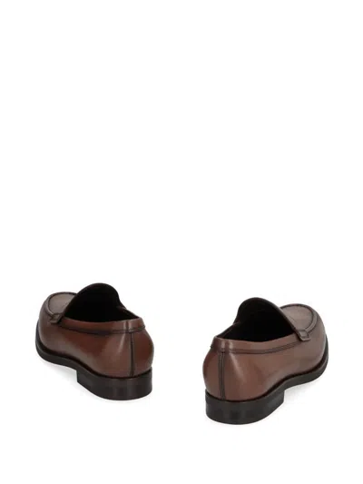 Tod's Loafers In Brown Antique-effect Leather In Brown