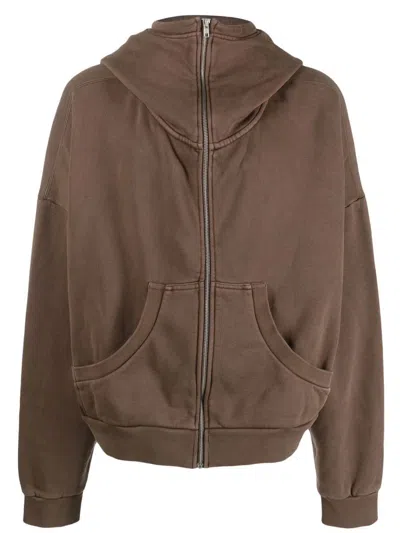Entire Studios Full Zip In Brown