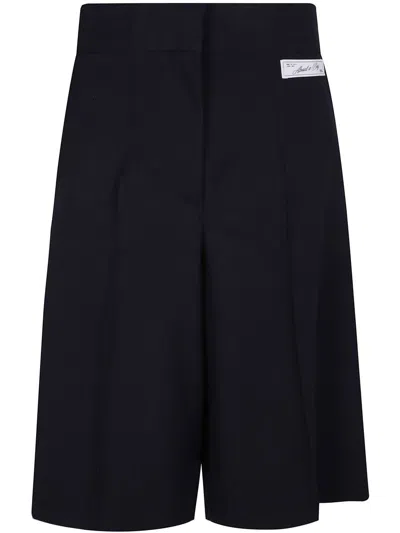 Erika Cavallini Logo-patch Shorts In Blue