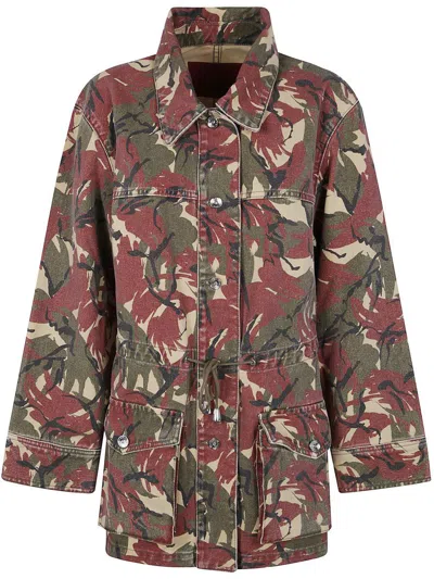 Rabanne Outerwear Denim Leger Regen Blanc In Beige
