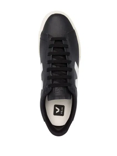 Veja Chromefree Field Leather Sneakers Shoes In Black