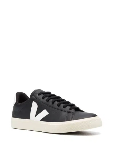 Veja Chromefree Field Leather Sneakers Shoes In Black