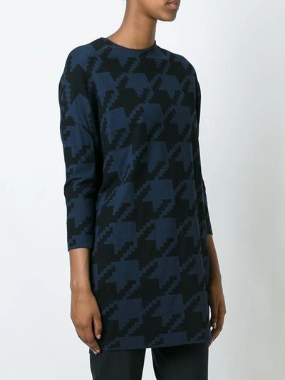 Shop Gianluca Capannolo Houndstooth Pattern Pullover