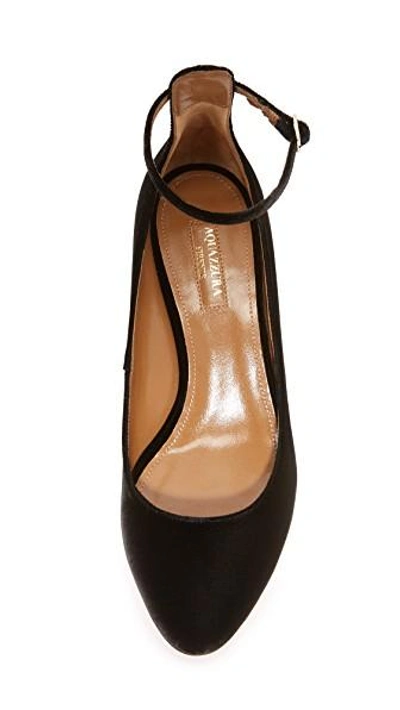 Shop Aquazzura Alix Pumps In Black