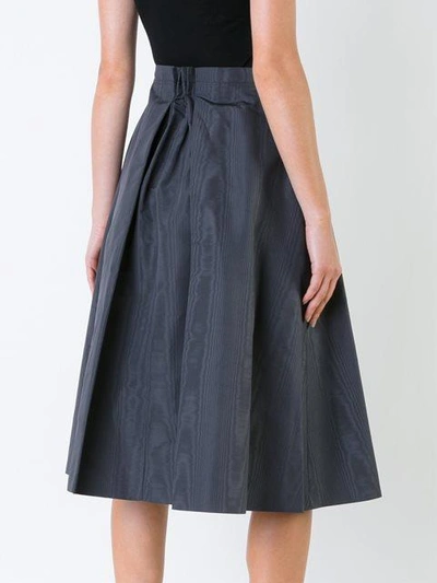 Shop Nina Ricci Inverted Pleat Skirt - Grey