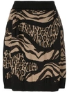 ALBERTA FERRETTI leopard zebra print skirt,A0181660111582784