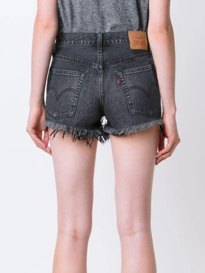 Shop Levi's Frayed Denim Shorts