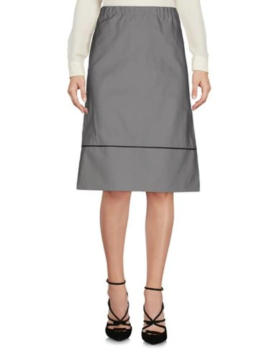 Marni Knee Length Skirt In Grey