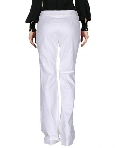 Shop Moschino Casual Pants In White