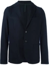 Harris Wharf London Notched-lapel Single-breasted Blazer In Blue
