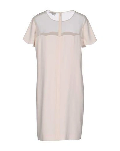 Shop Dkny Short Dress In Ivory