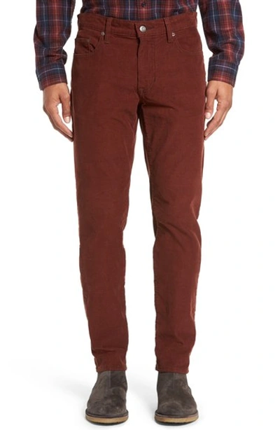 Vince '718' Slim Fit Stretch Corduroy Pants In Pewter