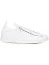 Y-3 Y-3 ZIPPED SNEAKERS - WHITE,ポリエステル100%