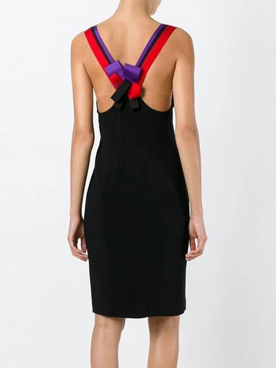 Shop Capucci Fitted Dress  In Black