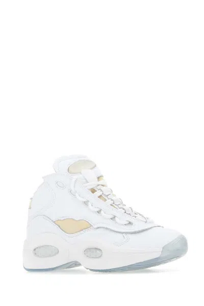 Maison Margiela X Reebok Woman Sneakers White Size 7 Soft Leather In White