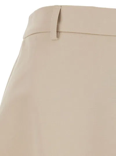 Rohe Voluminous Cotton Skirt In Beige