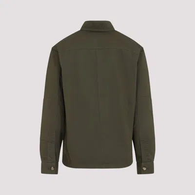 Saint Laurent Vibrant Green Cotton Button-up Shirt In Green