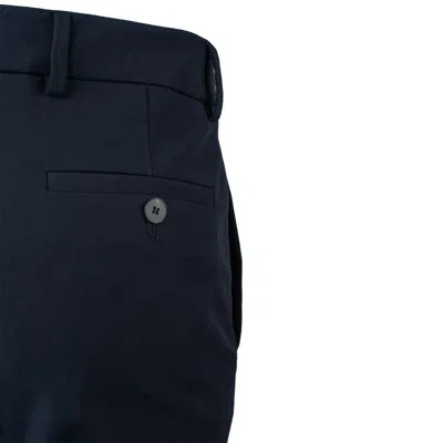 Via Masini 80 Blue Cotton Pants In Blue