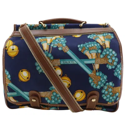 Pre-owned Loewe Navy Canvas Shoulder Bag ()