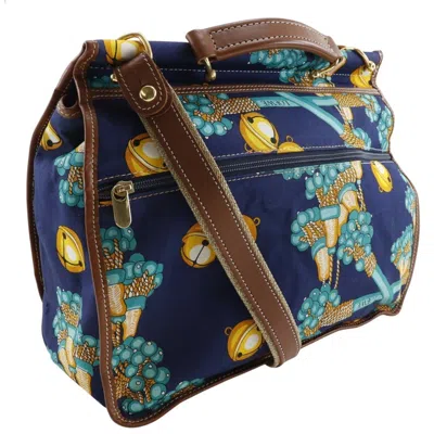 Pre-owned Loewe Navy Canvas Shoulder Bag ()