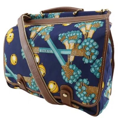 Pre-owned Loewe Navy Canvas Shoulder Bag ()