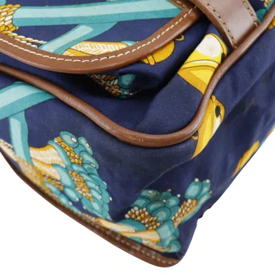 Pre-owned Loewe Navy Canvas Shoulder Bag ()