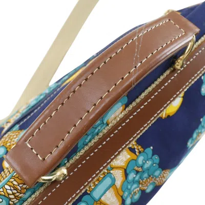 Pre-owned Loewe Navy Canvas Shoulder Bag ()