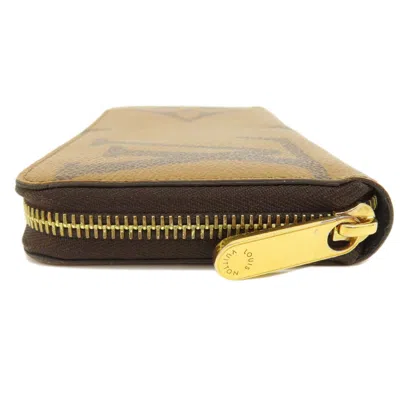Pre-owned Louis Vuitton Brown Monogram Reverse Long Wallet (bi-fold) ()