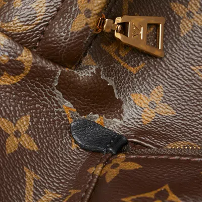 Pre-owned Louis Vuitton Brown Pvc Leather Backpack ()