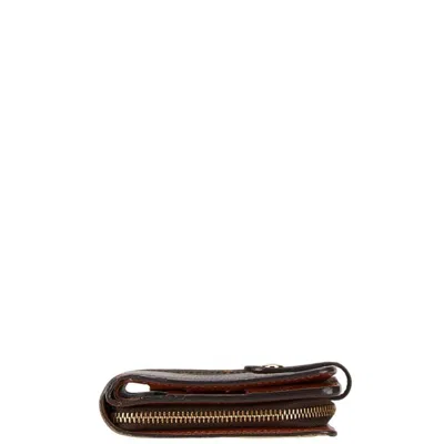 Pre-owned Louis Vuitton Brown Pvc Leather Wallet (bi-fold) ()