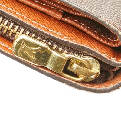 Pre-owned Louis Vuitton Brown Pvc Leather Wallet (bi-fold) ()