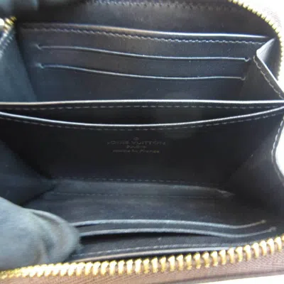 Pre-owned Louis Vuitton Brown Red Color Damier Canvas Coin Purse/coin Case () In Brown, Red Color