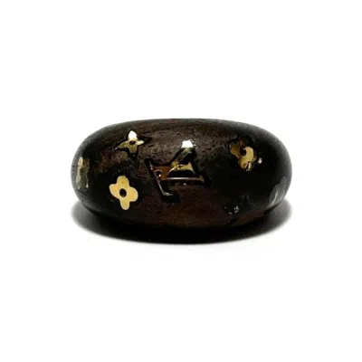 Pre-owned Louis Vuitton Brown Wood Band Ring ()