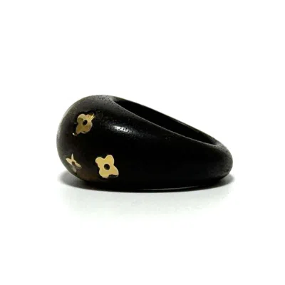 Pre-owned Louis Vuitton Brown Wood Band Ring ()