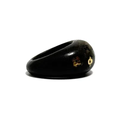Pre-owned Louis Vuitton Brown Wood Band Ring ()