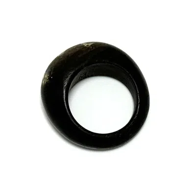Pre-owned Louis Vuitton Brown Wood Band Ring ()